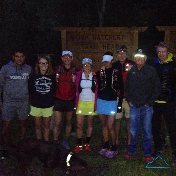 La correspondiente foto antes de salir junto al equipo. Foto: Mauri Pagliacci | Trail Running Argentina