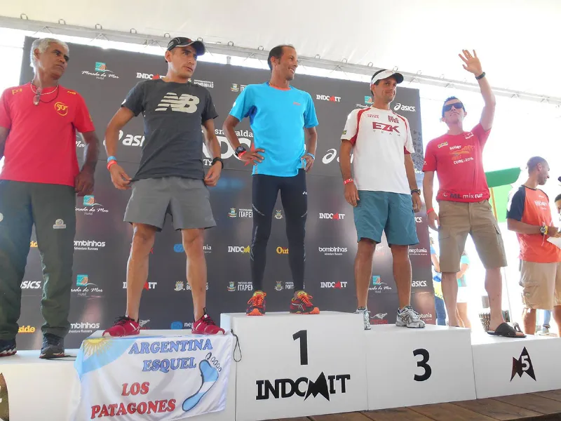 El podio masculino de los 100k