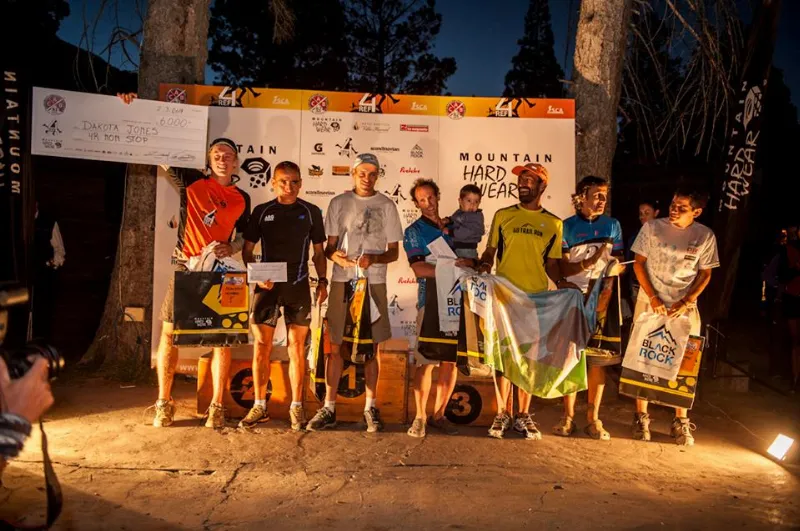 Podio final varones. Organización.