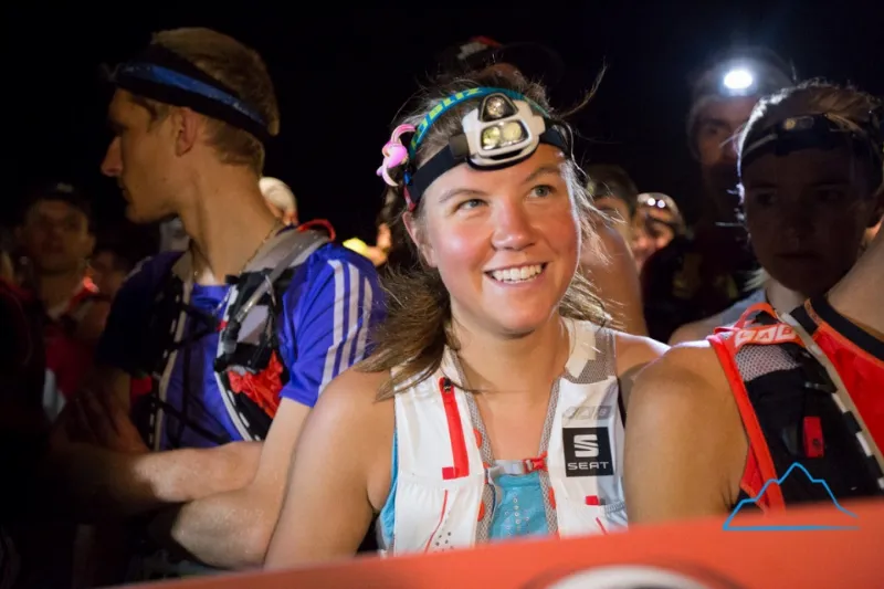 Siempre, siempre sonriendo Emelie Forsberg. Foto: Rodrigo Lizama | Trail Running Argentina.